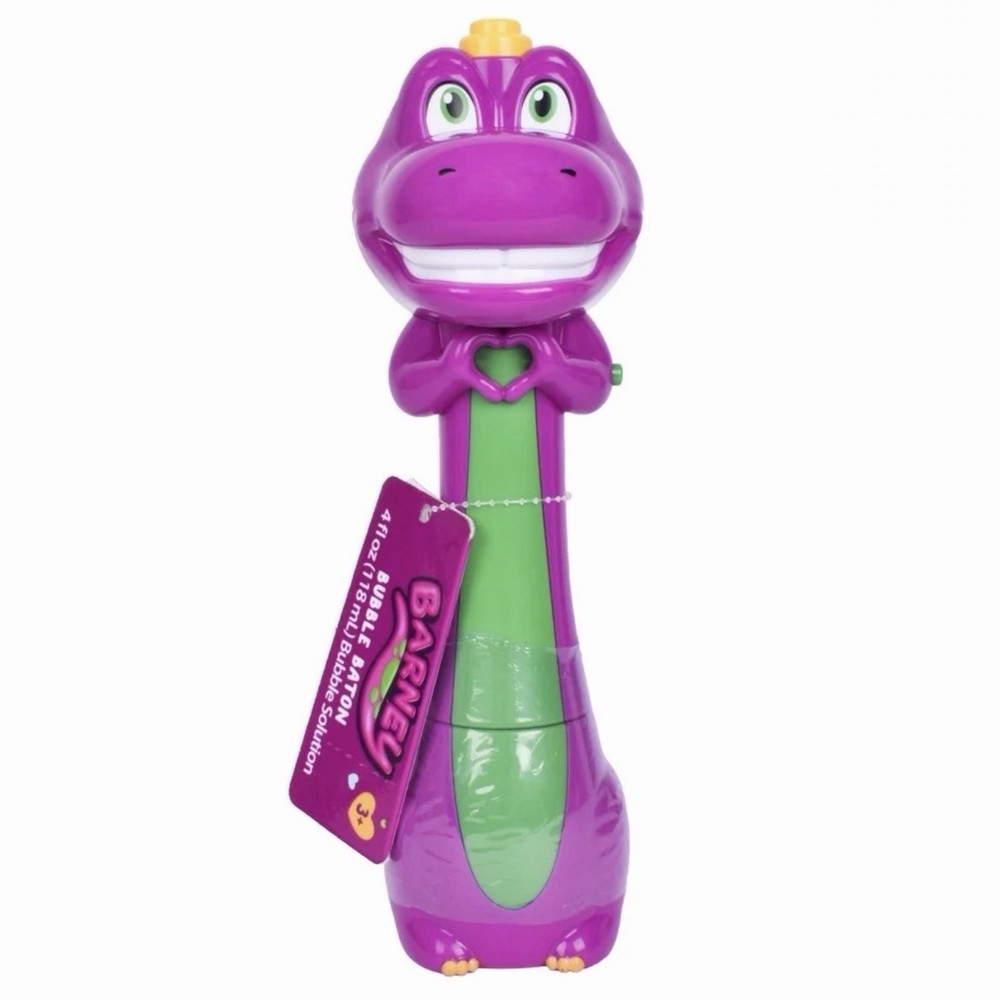 Barney Handheld Bubble Machine Toy - Set of 4