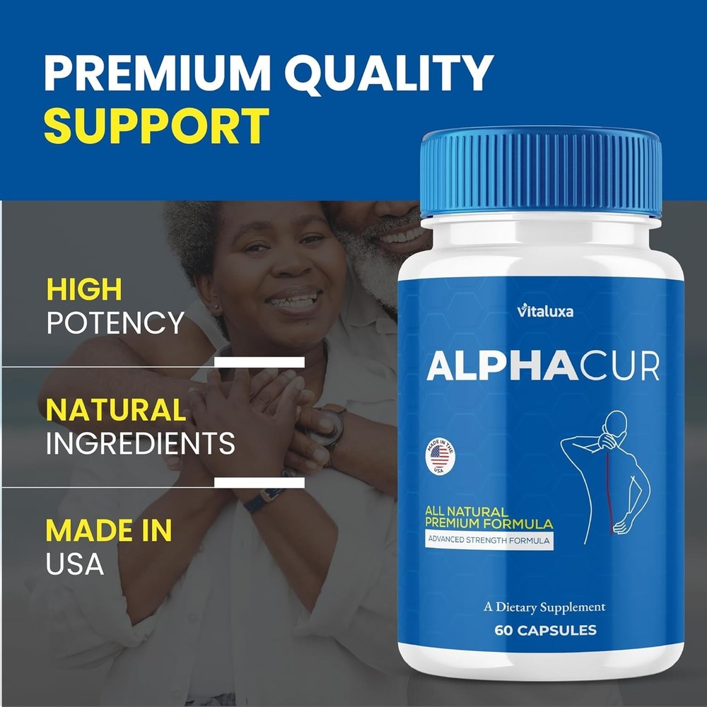 Alphacur Advanced Nerve Support Formula Maximum Strength Vitamin (60 Capsules)