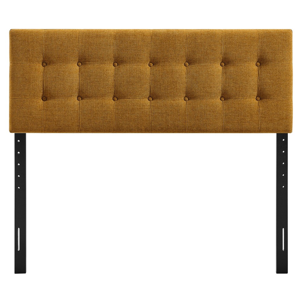 Emily Fabric Upholstered Full Size Headboard in Copper