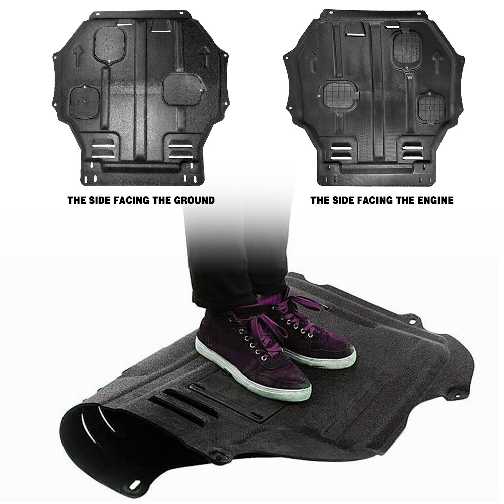 Engine Splash Shield For Mitsubishi Outlander 16-20 Under Guards Mudguard Black