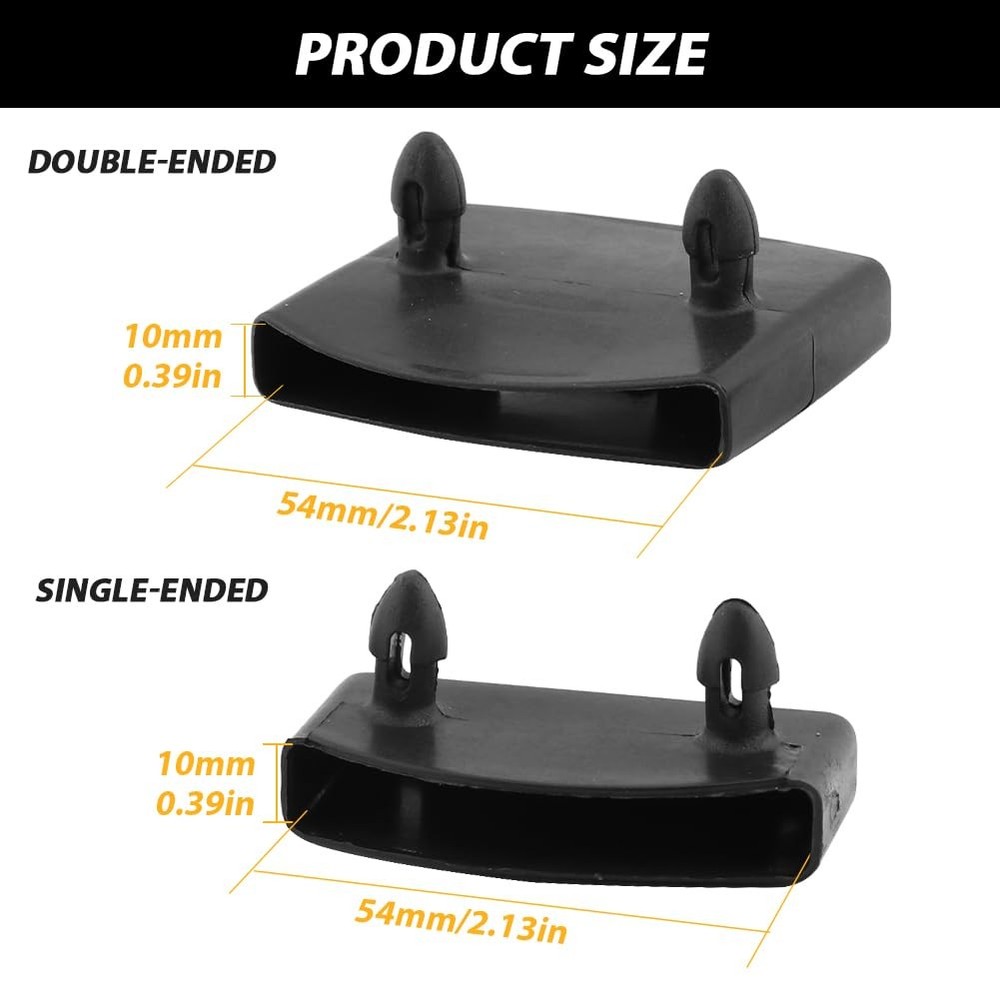 Ranjaner 20Pcs 54x10mm Plastic Replacement Bed Slat Plastic Centre Caps Holde...