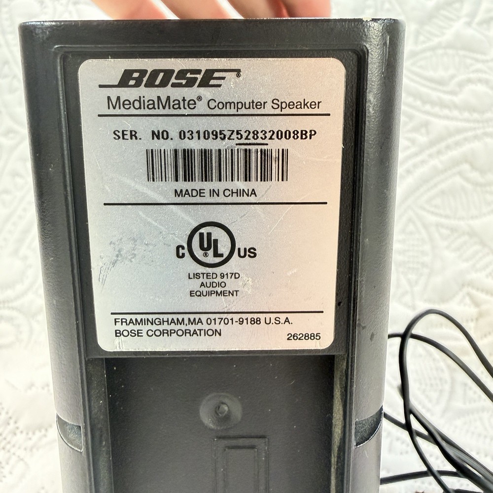 Bose MediaMate Computer Speaker Single Only Black Wired Replacement