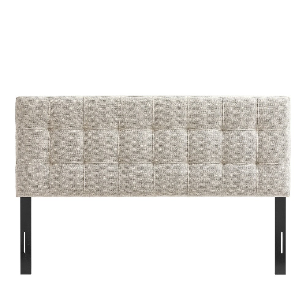 Lily Upholstered Queen Size Headboard in Dove