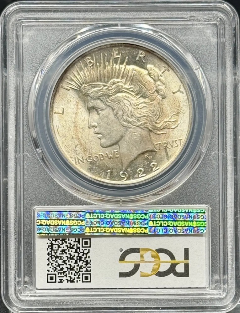 1922 Peace Silver Dollar PCGS MS-61