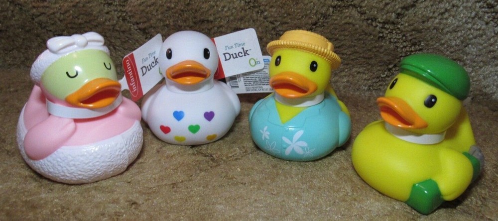 INFANTINO FUN TIME RUBBER DUCKS BRAND NEW COMPLETE WITH TAGS🦆