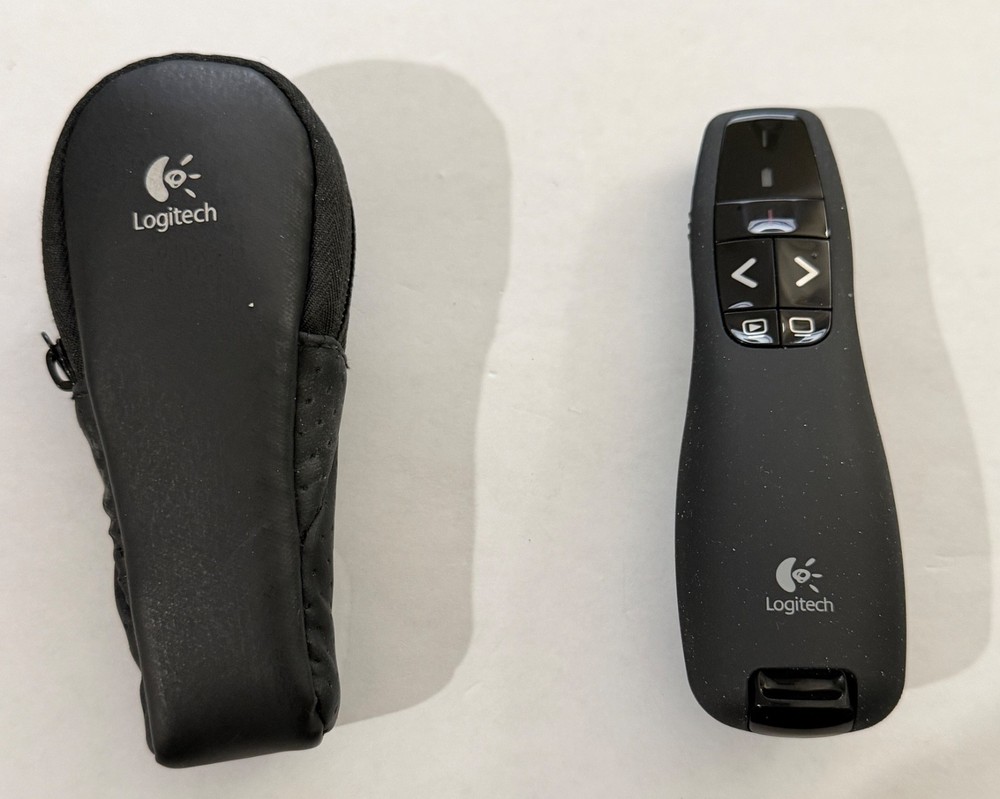Logitech R400 Wireless Presenter Presentation Remote & Laser Pointer + Batteries