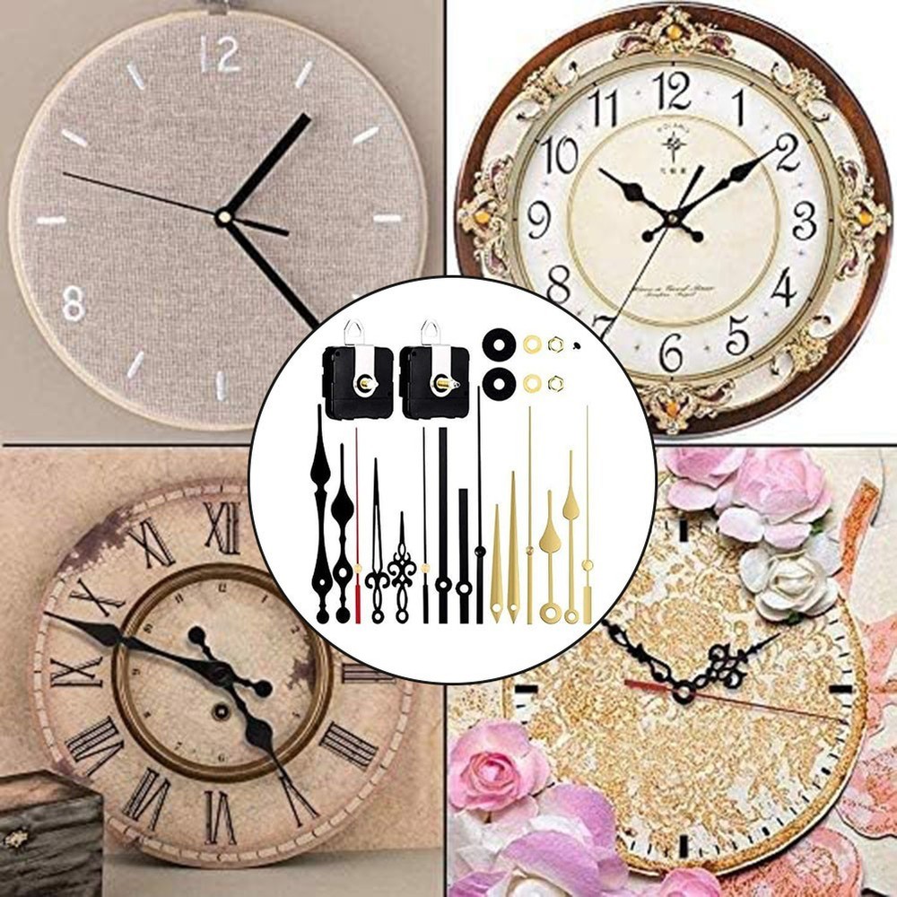 Ultra Silent Quartz Clock Movement Kit for Wall Clock Mechanism Replacement