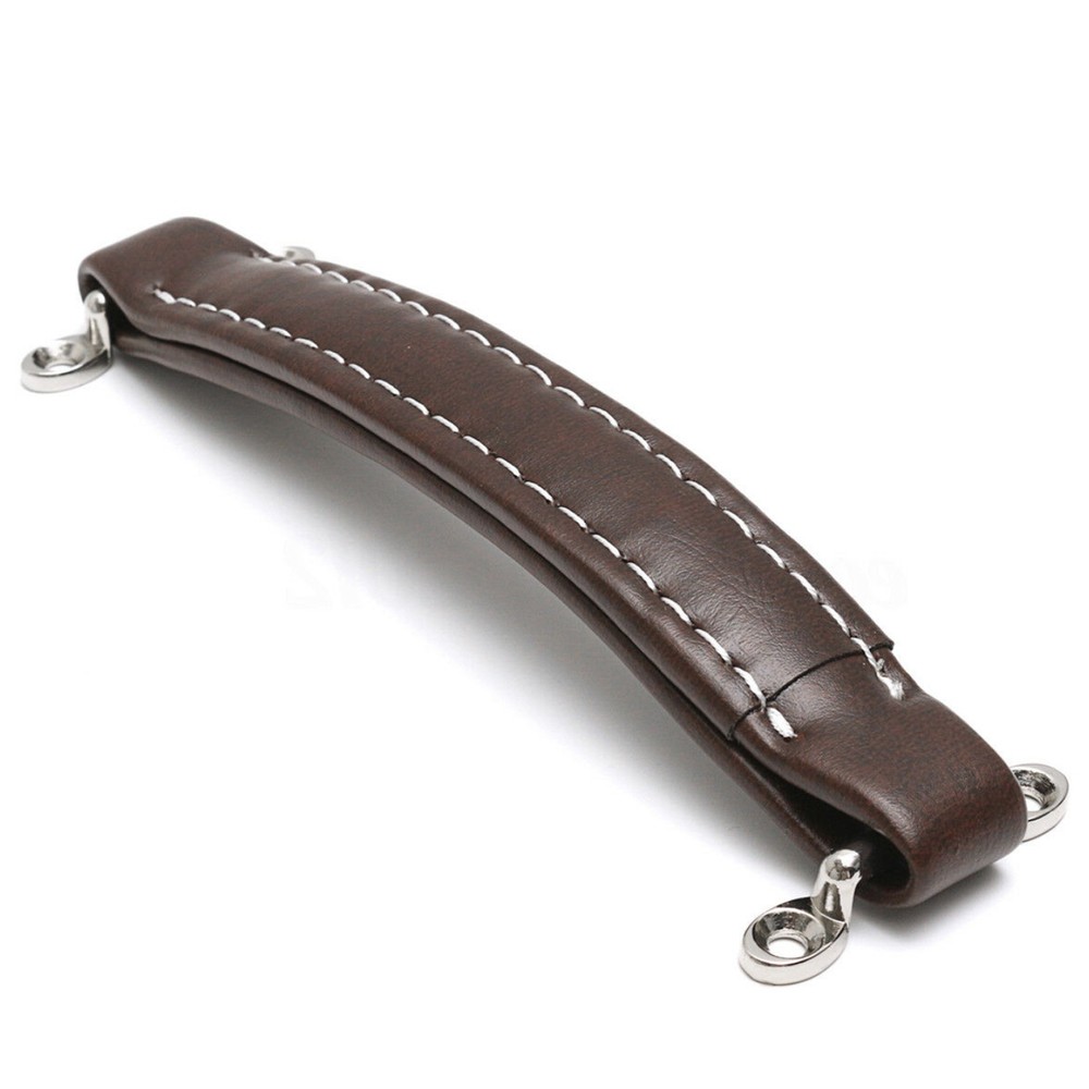 Coffee Leather Style Guitar Amplifier Handle Strap For Fender Amp Instruments aa