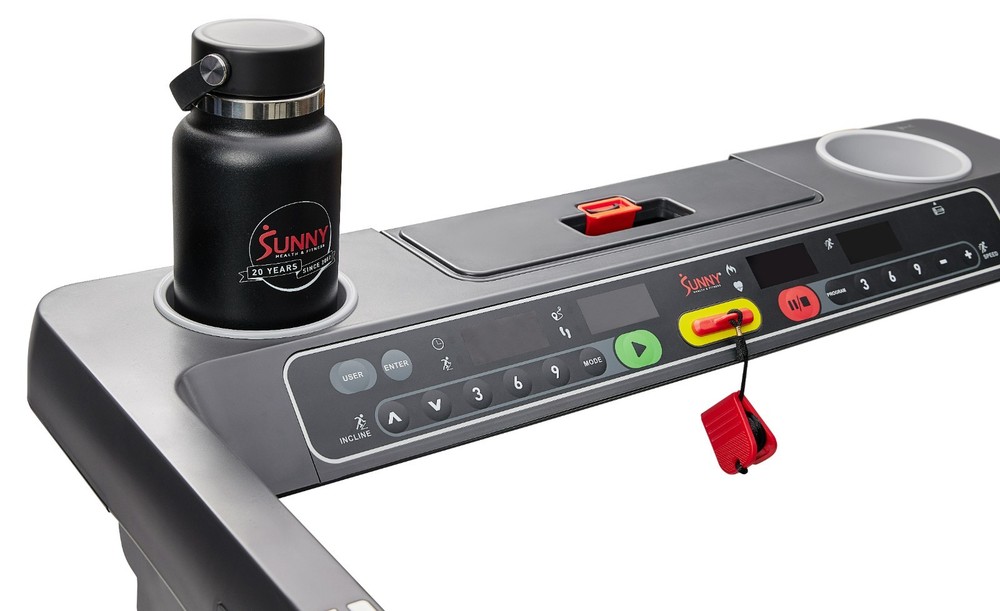 Fully Assembled Smart Treadmill One Click Quick Button Auto Incline Cushion Deck