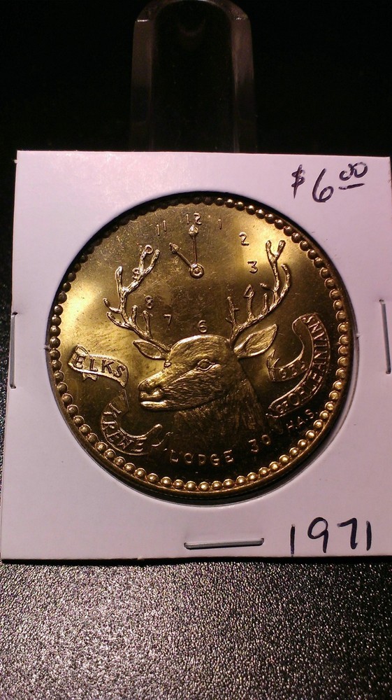 1971 Elks Bronze Doubloon - Mardi Gras