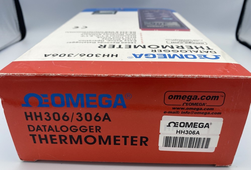 Omega Working HH306/306A Data Logger Thermometer In Box