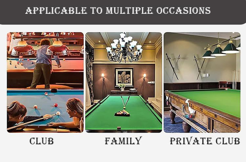 8" Pool Table Felt W/ 6 Cloth Strips, Pre Cut Billiard Table Cloth Felt