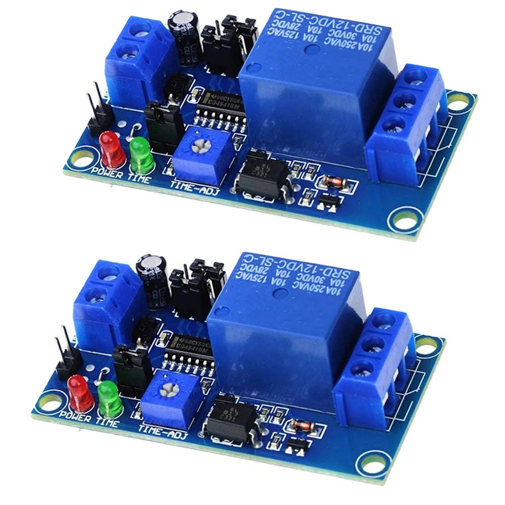 2Pack DC12V 10A Delay Relay Switch Turn On Off Switch Module With Time Timer HOT