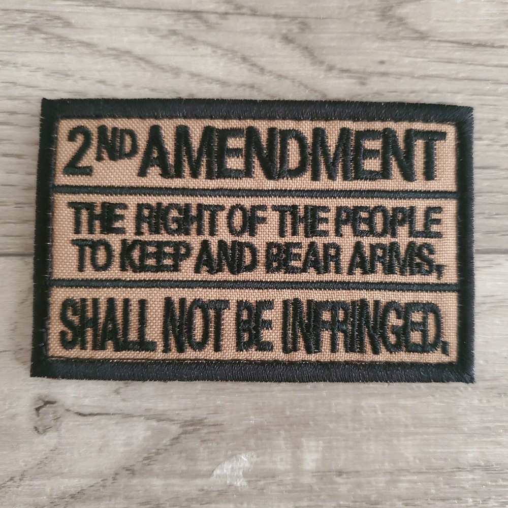 2ND AMENDMENT SHALL NOT BE INFRINGED Tactical Morale Patch Hook and Loop