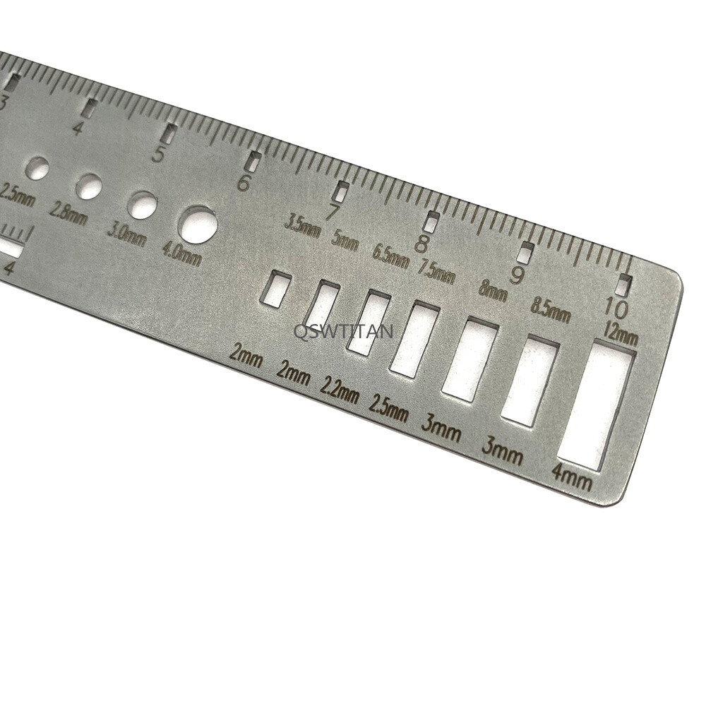 Measuring Ruler for Kirschner wire Drill Screw Plate measuring diameter