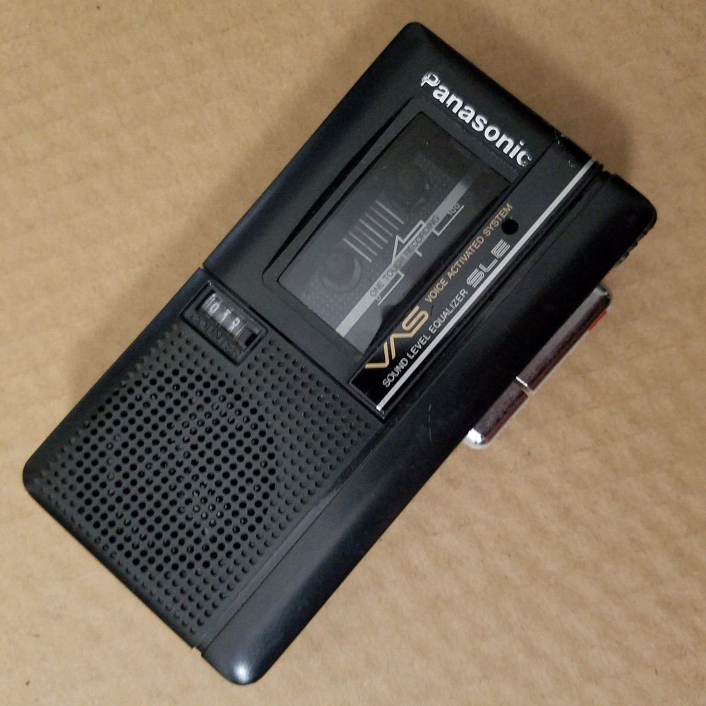 Panasonic RN-122 Microcassette VAS Voice Activated Recorder As Untested READ!