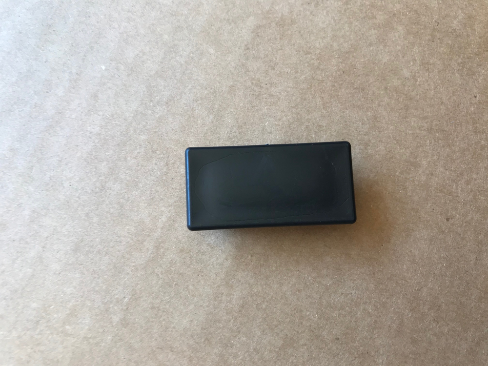4 Pack - 1"x2" Tubing Plastic Plug End Cap Rectangular Rectangle 2x1 1x2 Black