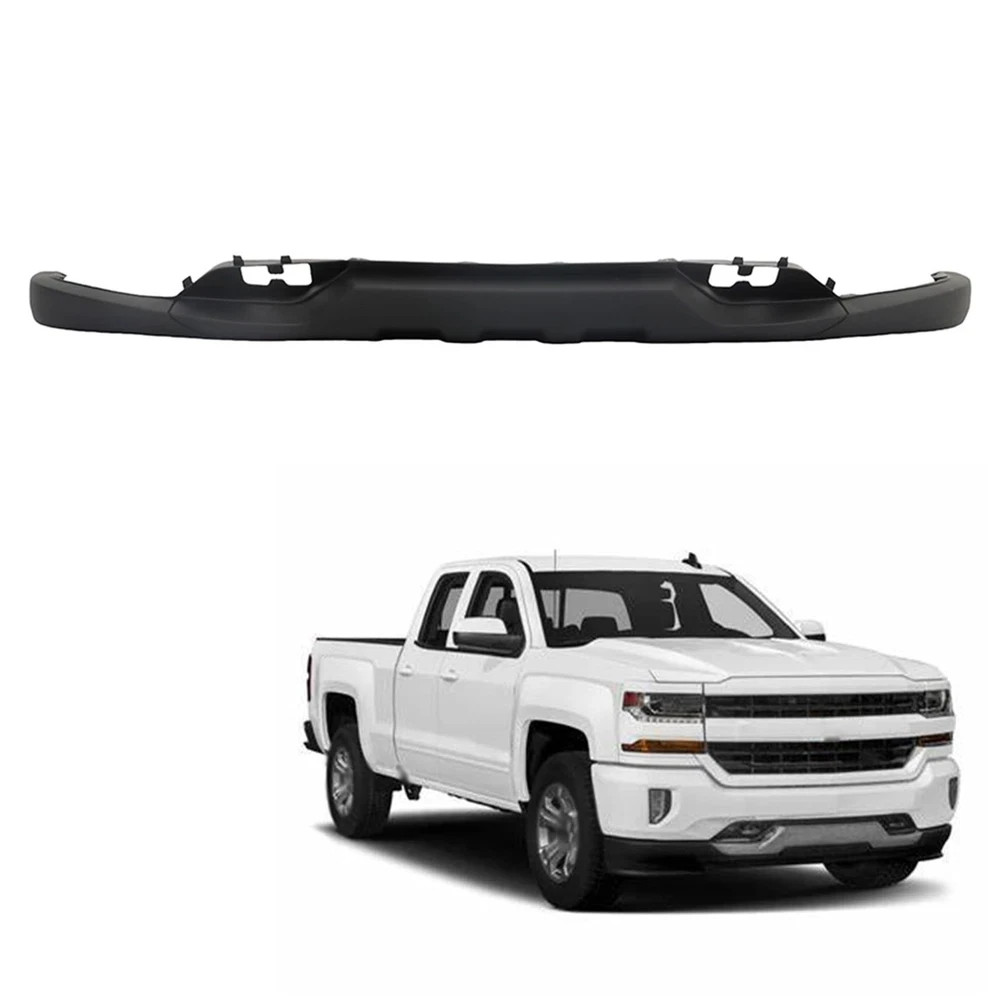 Black Plastic Front Bumper Valance Replacement for 2016 2017 2018 Silverado 1500