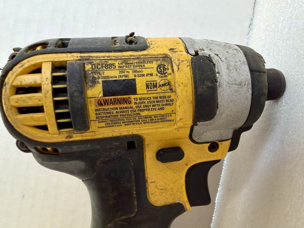 Dewalt DCF885 1/4 Impact Driver Drill Tool Only.