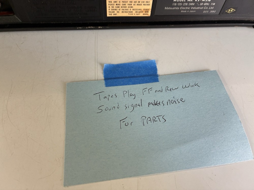 Technics RS-M216 Cassette Tape Deck Read Description