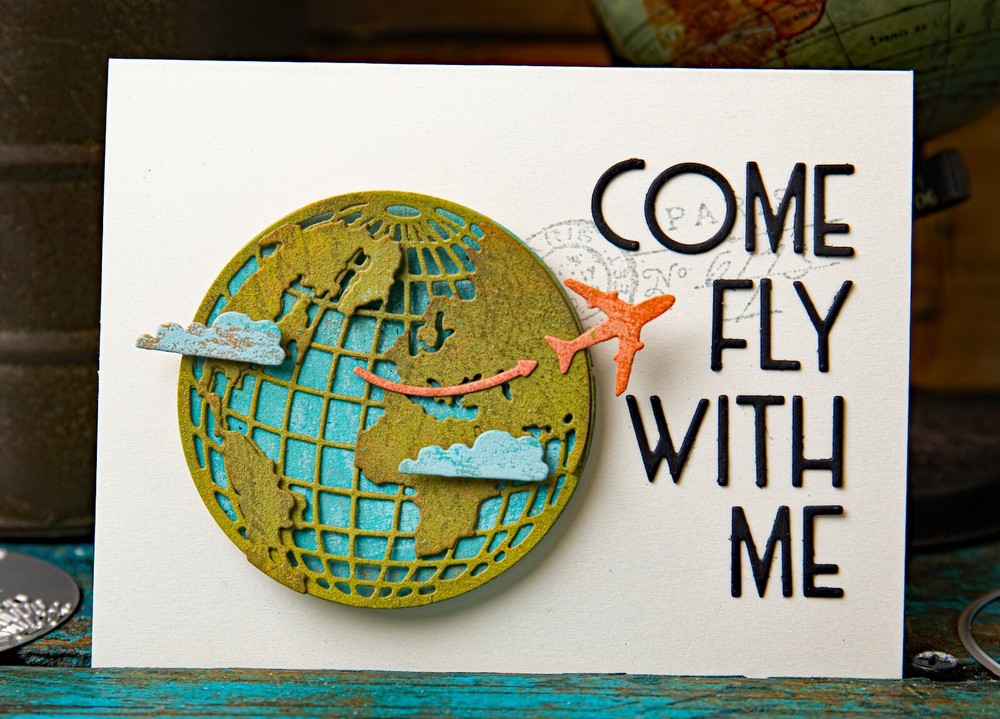 Sizzix Thinlits 29pc Vault World Travel #666606 Retail $20.99 by Tim Holtz