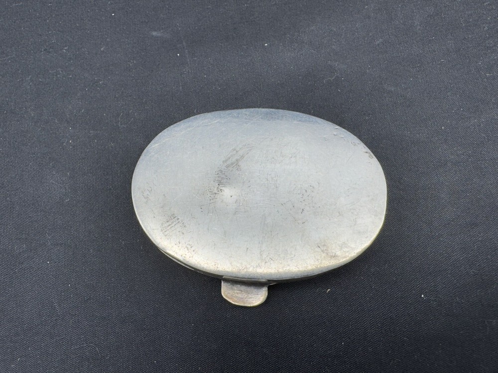 Antique Sterling Silver Oval Pill Box, 26 grams