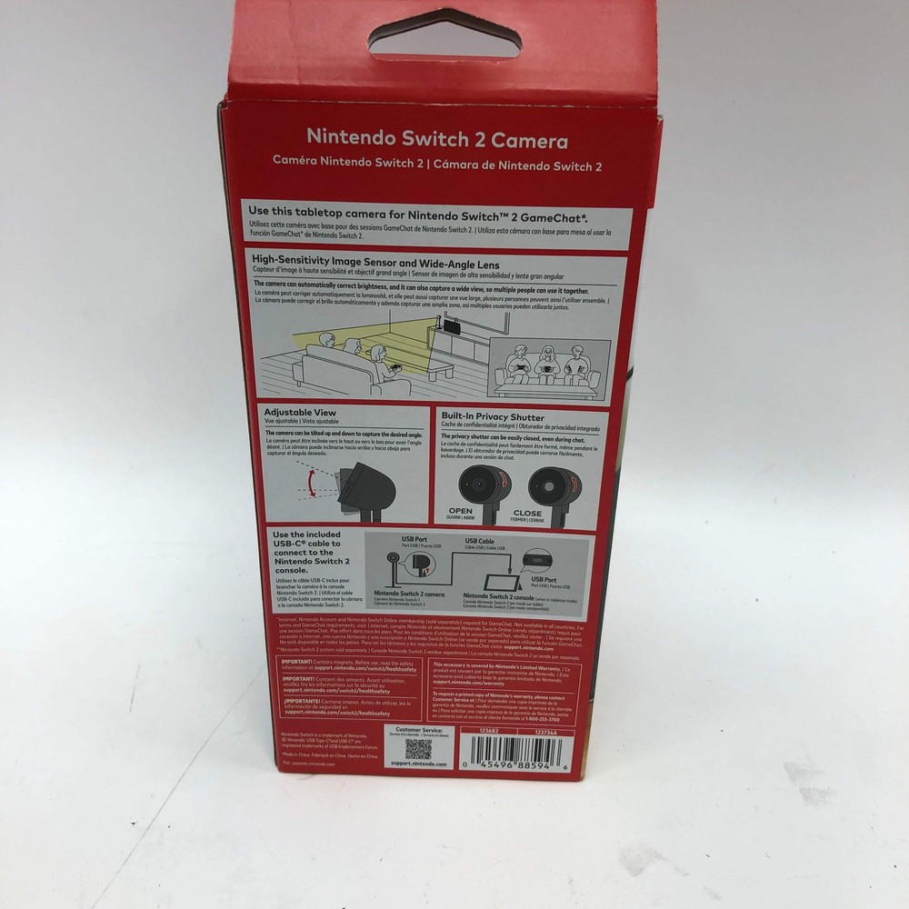 New Nintendo Switch 2 Camera Black