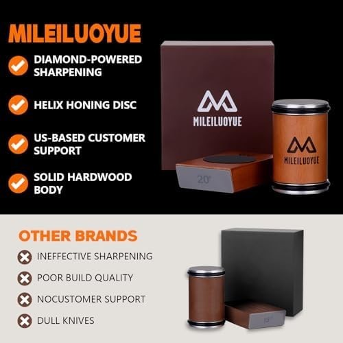 Rolling Knife Sharpener Set Diamond Ceramic Discs Professional Sharpening Kit