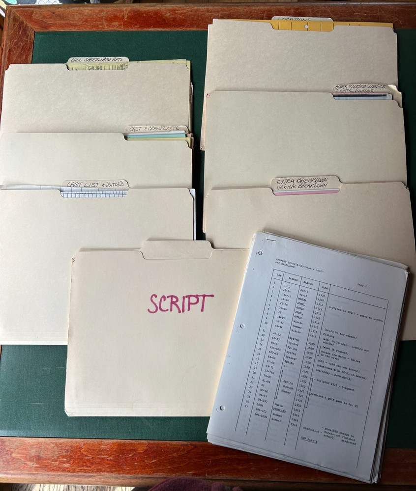 1985 Kane & Abel TV Miniseries Production Scripts Call Sheets Schedules Lot