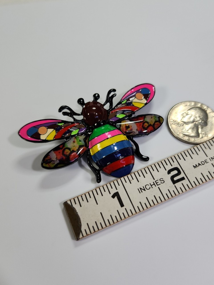 Butterfly Brooch Pin Large Size Multi-Color
