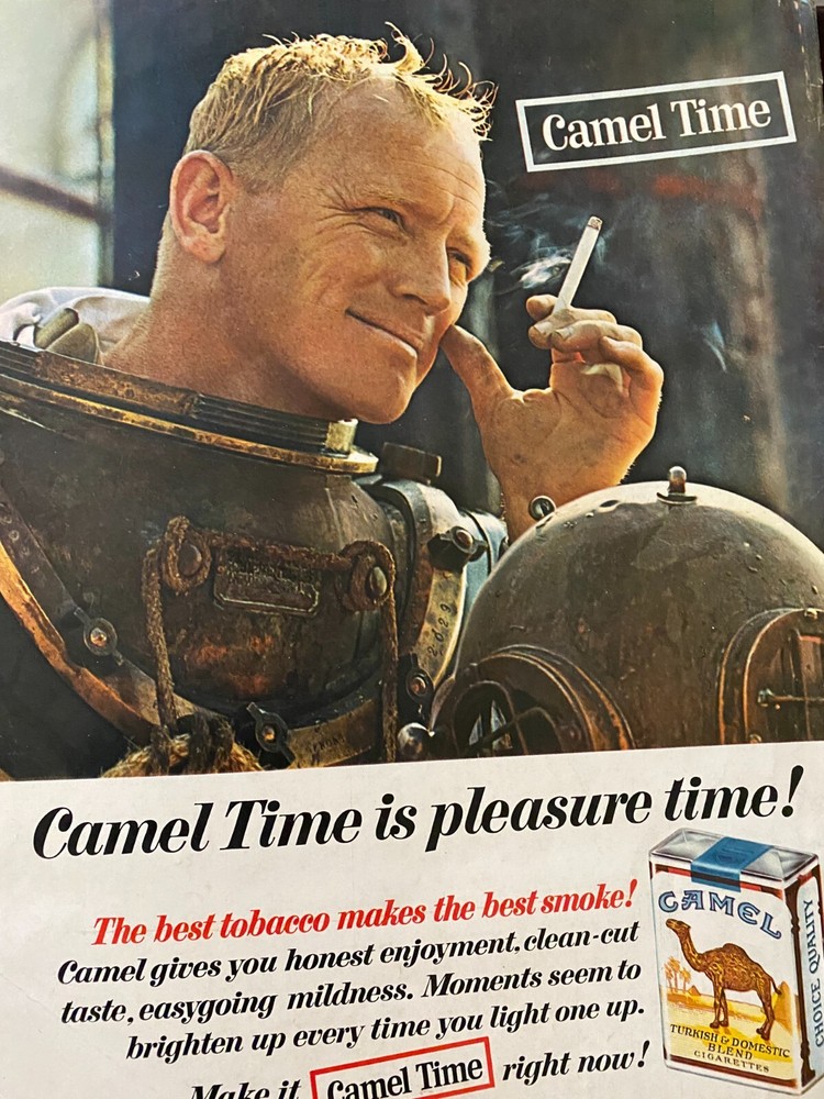 Camel Cigarettes, Full Page Vintage Large Format Print Ad