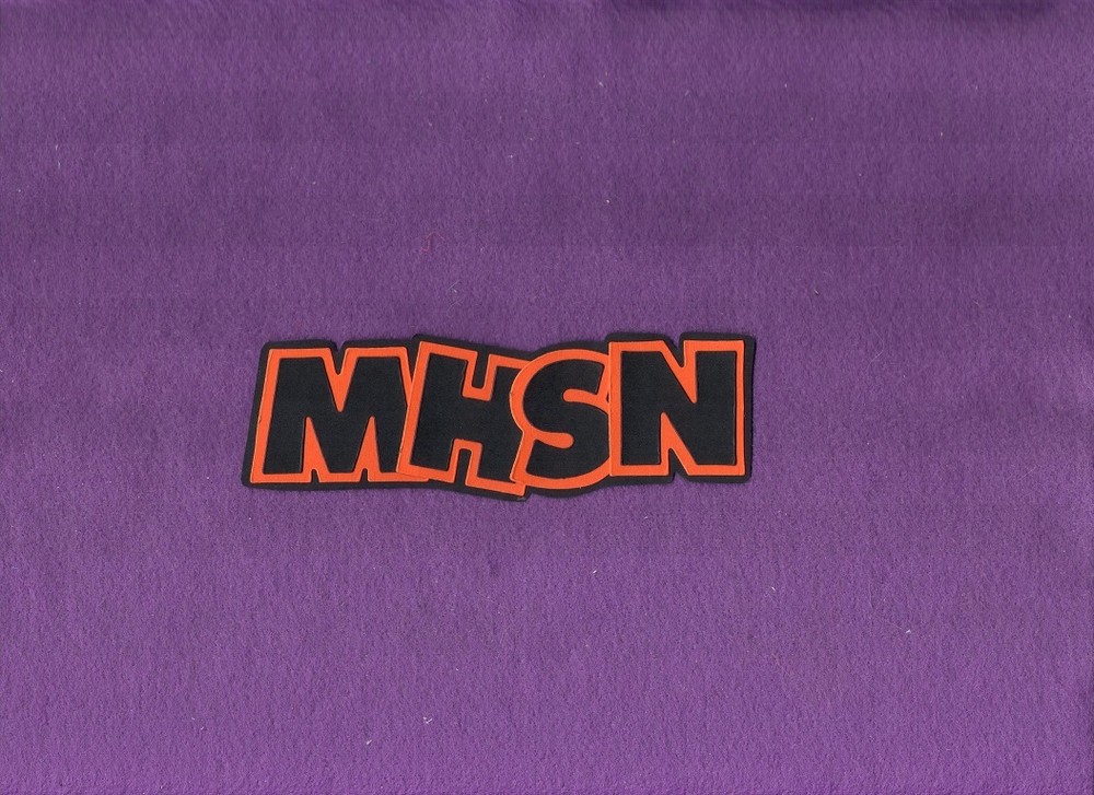 Your SCHOOL initials, your COLORS Paper Piecing scrapbook cards