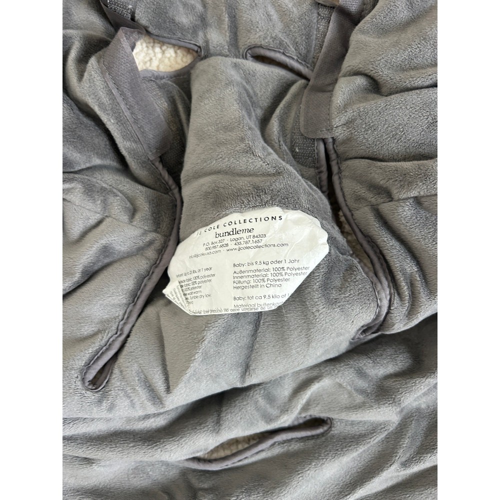 JJ Cole Bundle Me Infant Grey Graphite Thermoplastic Stroller Blanket