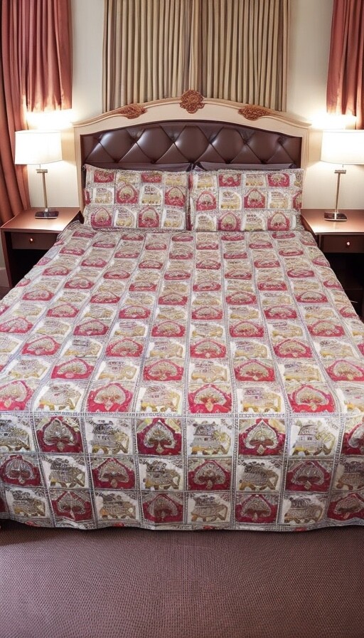 Bedsheet and pillow covers (100% fresh Cotton)