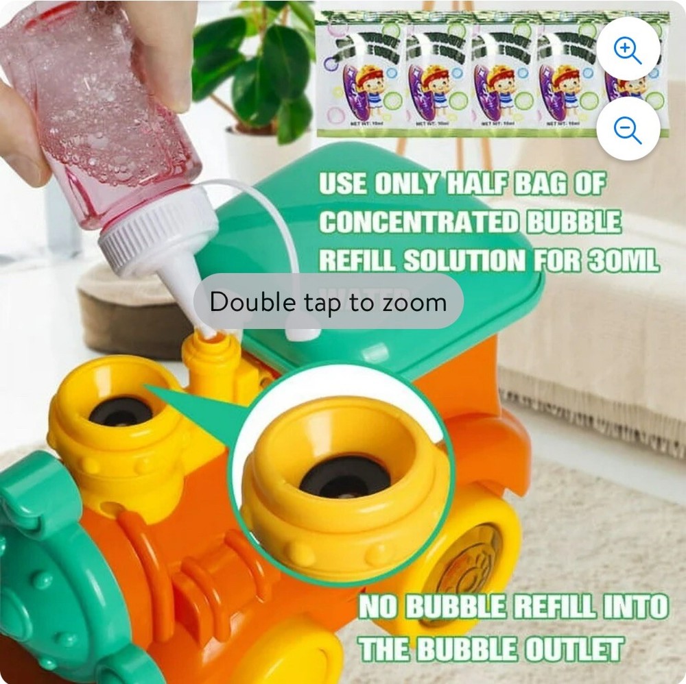 Bubble Machine For Kids Bubble Maker Train With 2 Bottles Of Bubble Solution
