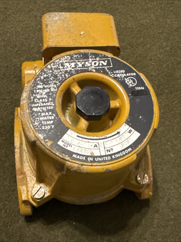 Myson Circulator Pump LA4302 80S 0.7A 80w NOS