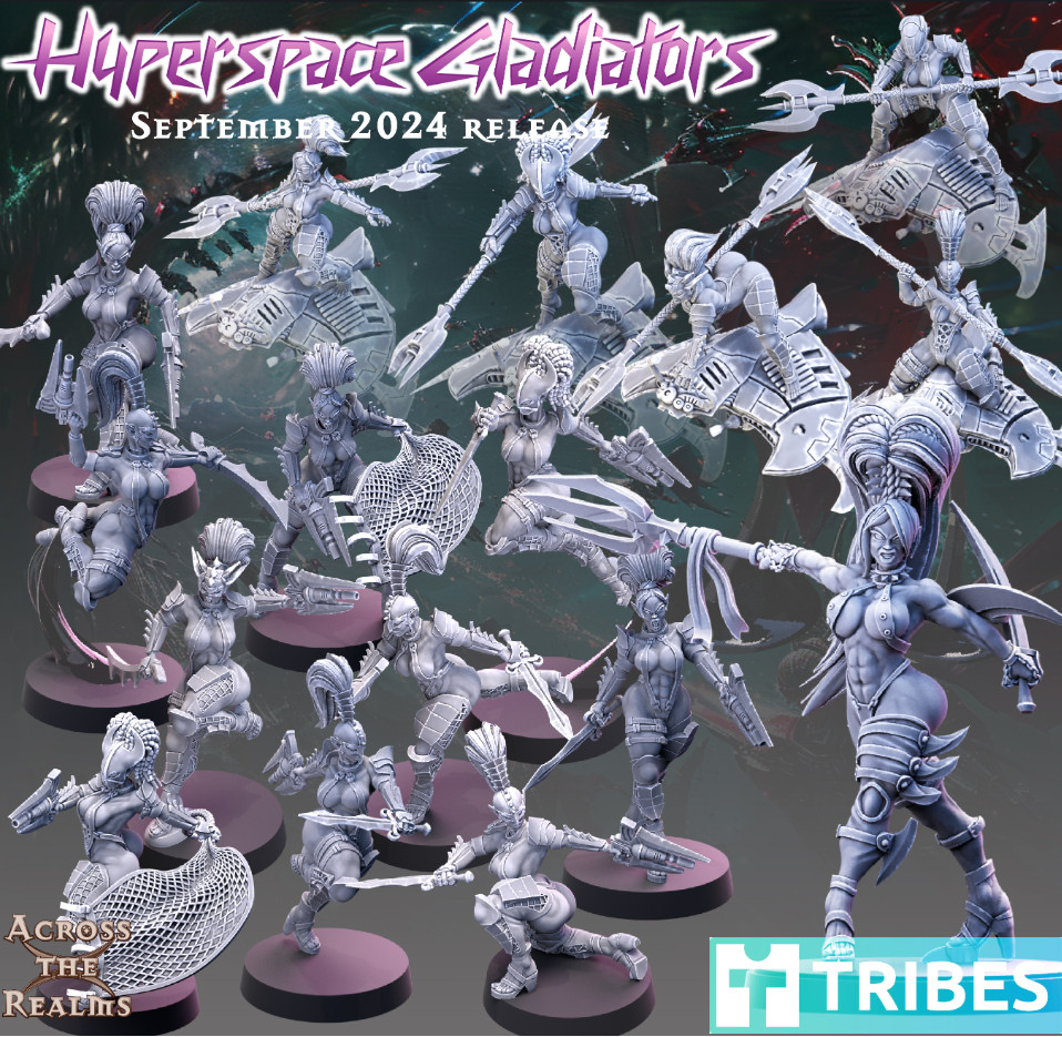 Hyperspace Gladiators x 16 models pack (28 / 32mm scale)