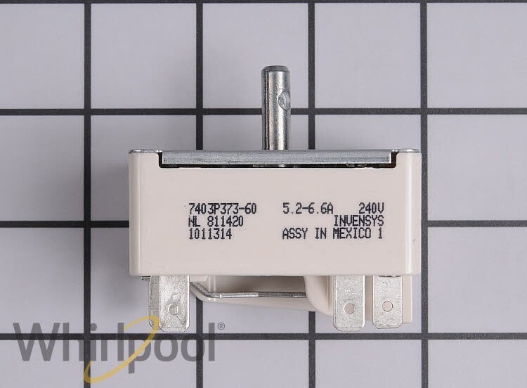 New Genuine OEM Whirlpool Range Surface Element Control Switch WP7403P238-60