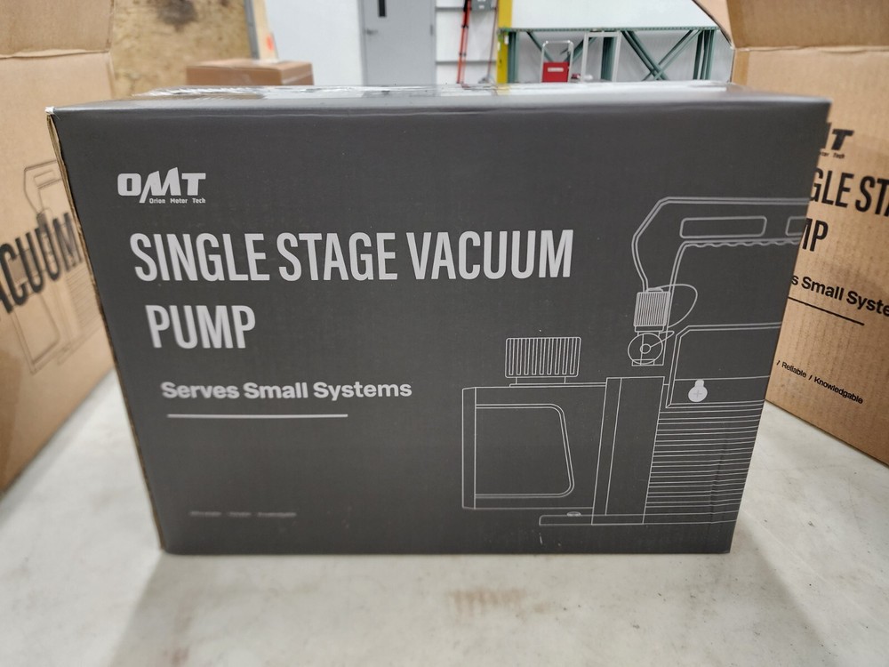Orion Motor Tech Vacuum Pump 3.5 CFM. 1/4HP Single Stage
