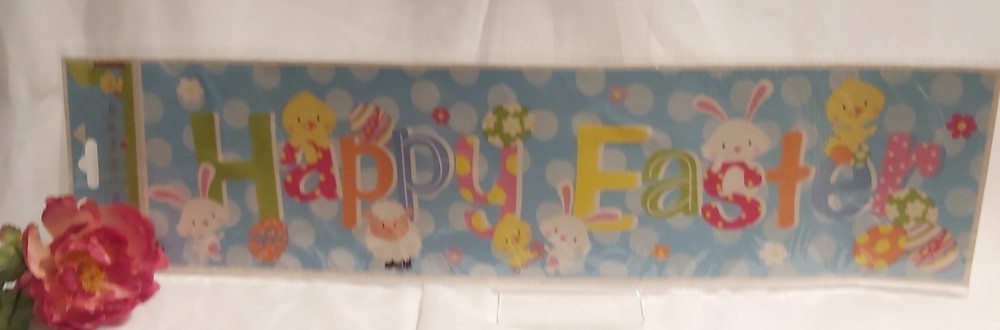 Happy Easter Decorative Celebration Banner New