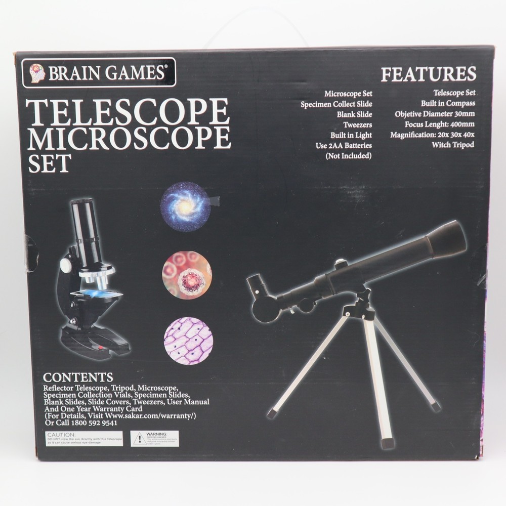 Brain Games Telescope/Microscope Set BNIB