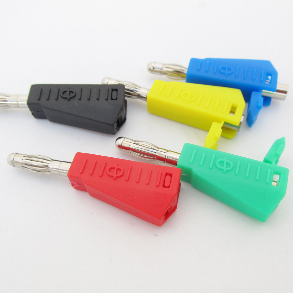 1set 5Colors Stackable Brass 4mm Banana Plug Lantern Speaker Cable Connector