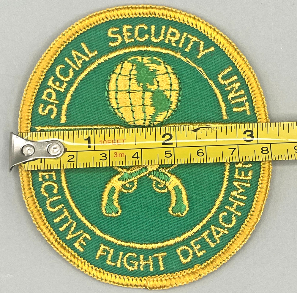 Special Security Unit Executive Flight Detachment Military Patch 3" Green Gold