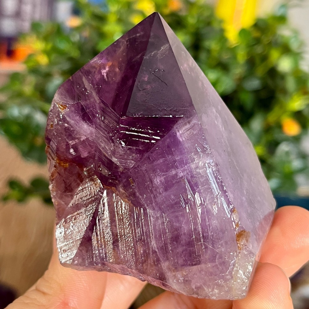 210g Natural Amethyst geode quartz clustercrystal specimen Healing