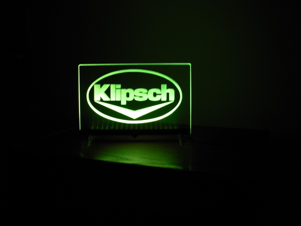 KLIPSCH ETCHED ACRYLIC LED SIGN