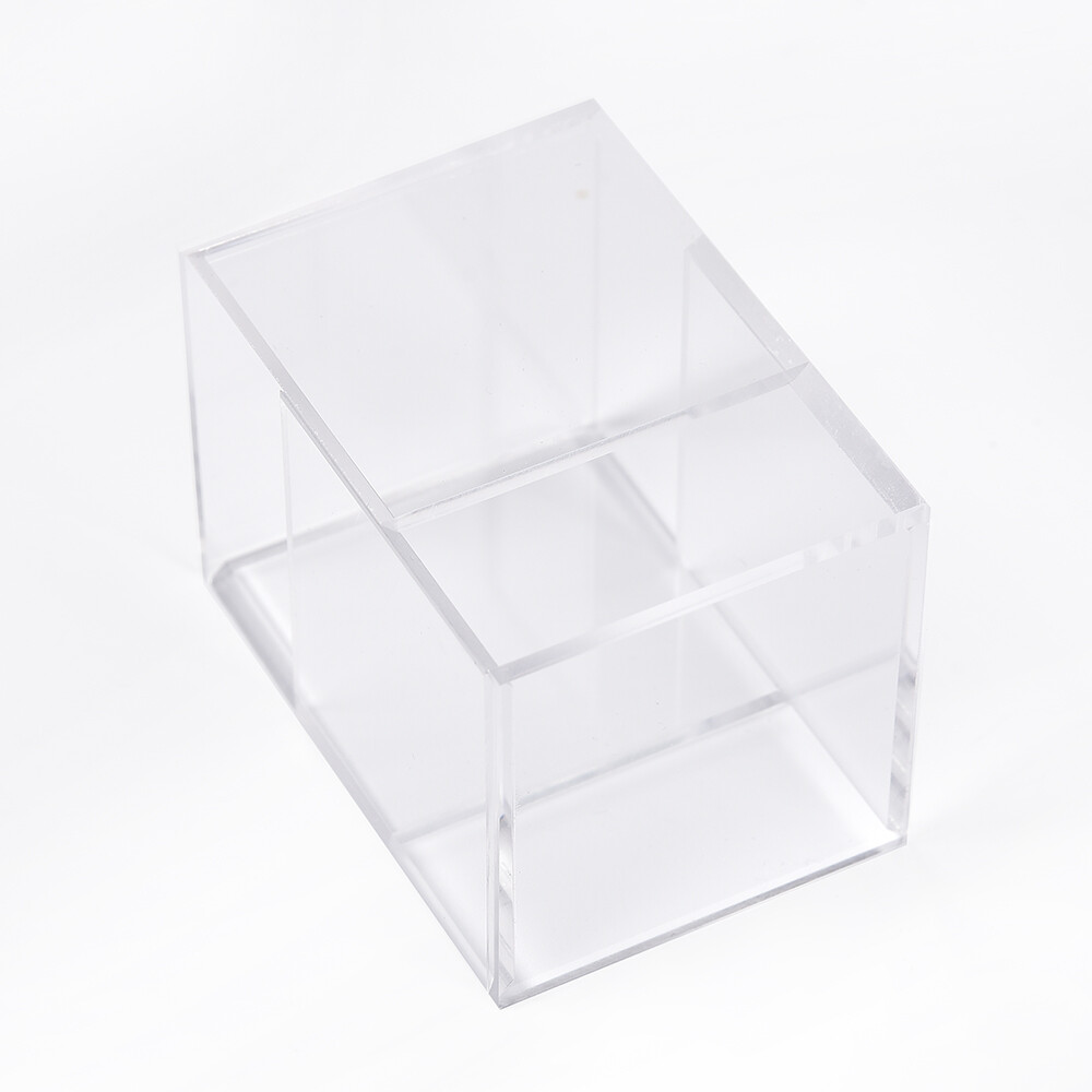 Clear Golf Ball Display Plastic Case Cube Square Stackable Holder Autograph