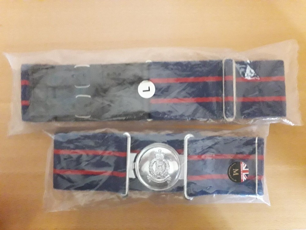 Two ADJUTANT GENERAL CORPS stable belts, both types, Medium, Large, MGPS