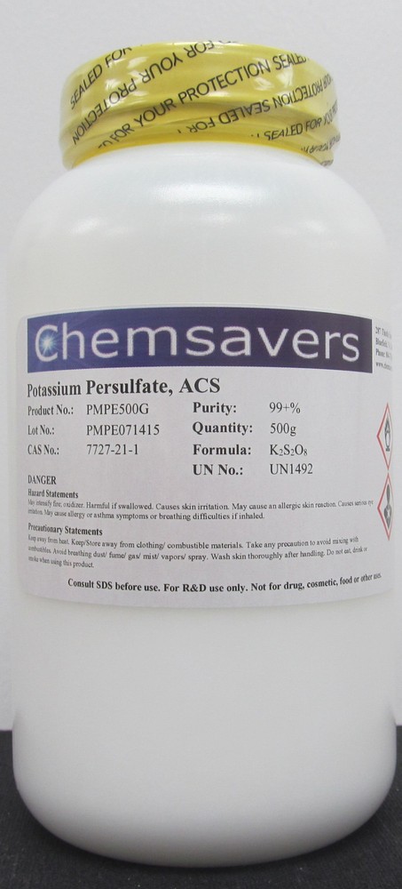 Potassium Persulfate, ACS, 99+%, 500g