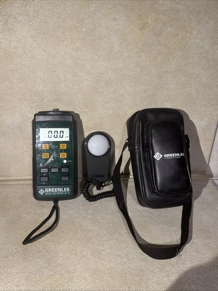 Greenlee Digital Light Meter 93-172 with Case, Tested