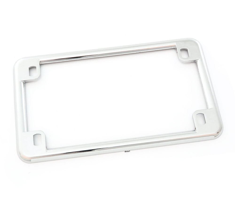 Chrome Metal Motorcycle License Plate Frame